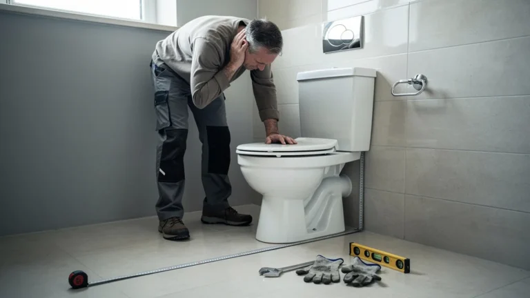 WC trop près du mur : erreur de 40 cm avant la pose de la cuvette