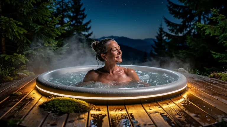 Spa isolé en pleine nature qui transforme les soirées détente du vendredi par son silence apaisant