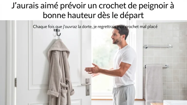 Chaque fois que j’ouvrais la porte, je regrettais mon crochet mal placé