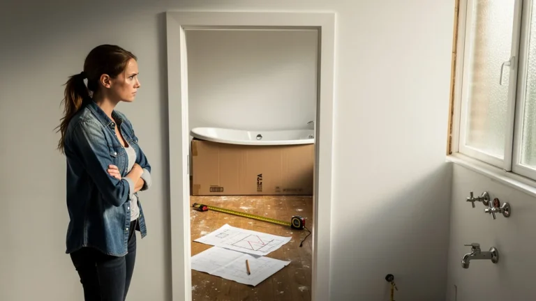 Erreur de mesure de porte retardant l'installation d'une baignoire pendant trois semaines